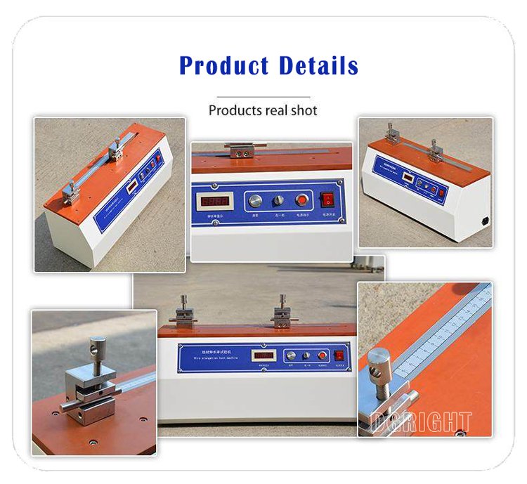 Wire and cable elongation tester