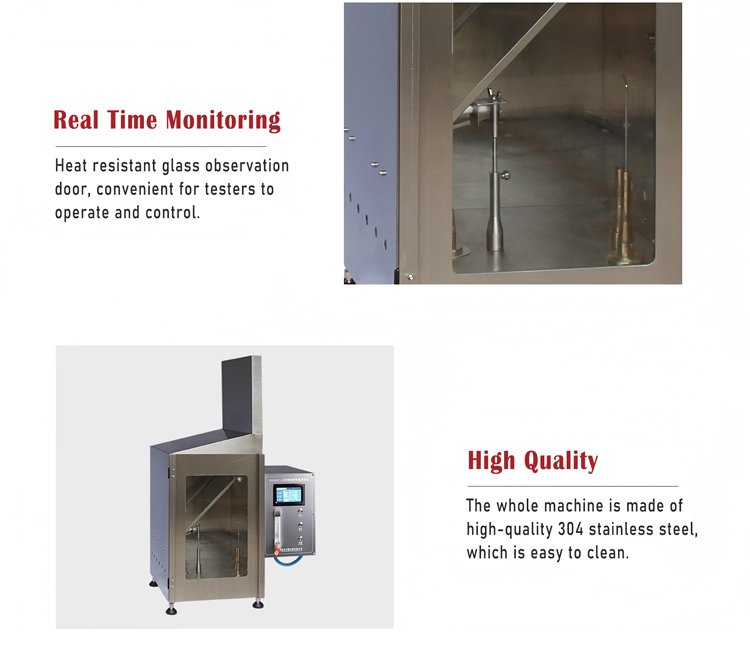 Textile Flammability Test Chamber (large 45°)