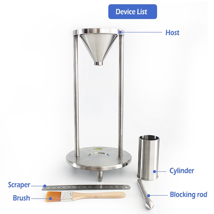 ISO 3944 fertilizer bulk density tester