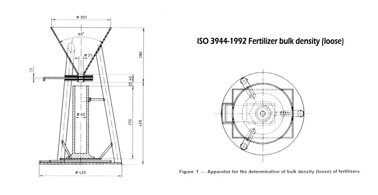 ISO 3944 fertilizer bulk density tester